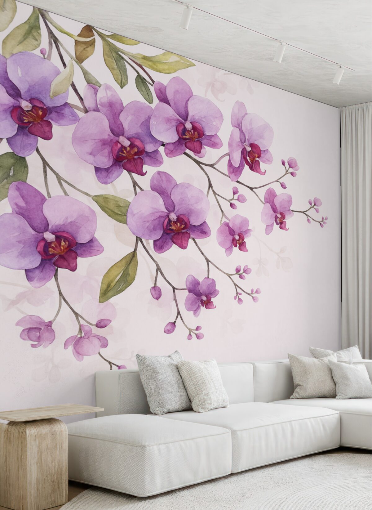 Fototapeta Gałązki różowych orchidei