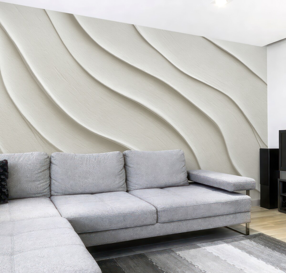 Fototapeta Skutek delikatnej betonowej ściany.