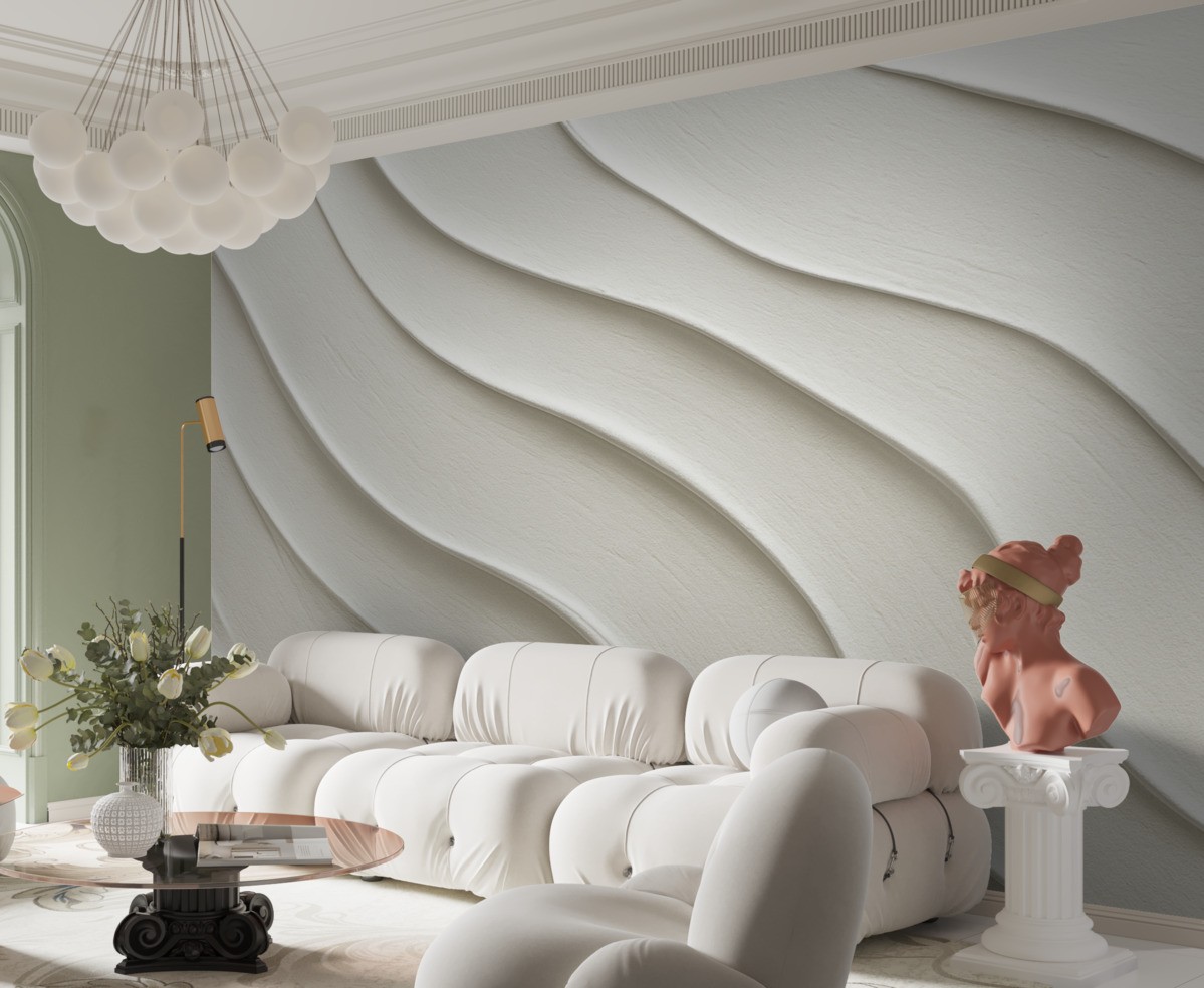 Fototapeta Skutek delikatnej betonowej ściany.