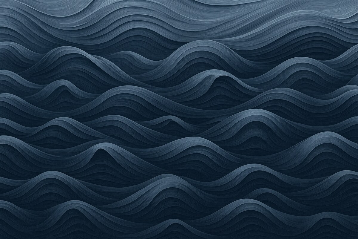Fototapeta Fale w ciemnoniebieskim kolorze.