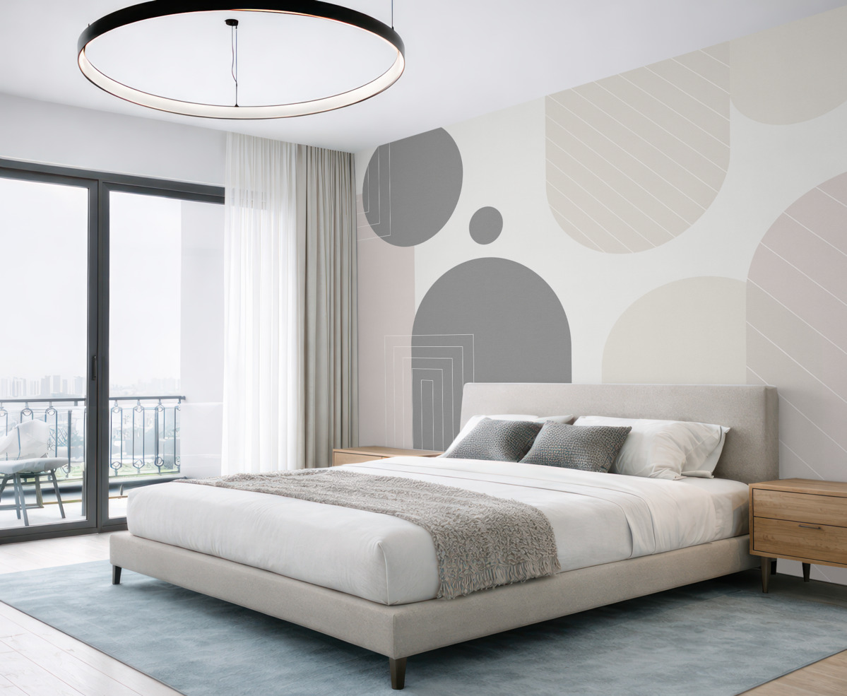 Fototapeta Geometria w delikatnych odcieniach.