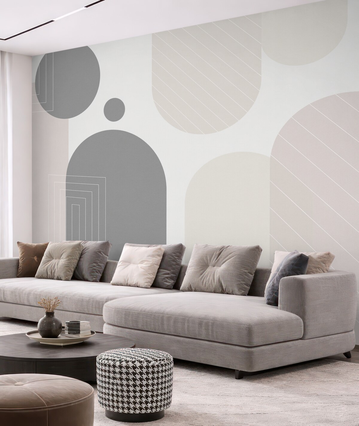 Fototapeta Geometria w delikatnych odcieniach.