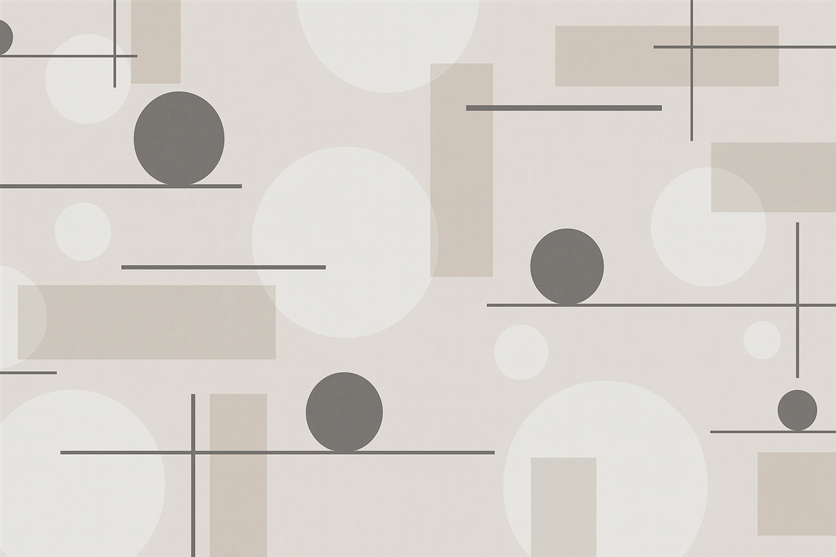 Fototapeta Geometriczne formy w delikatnych barwach.