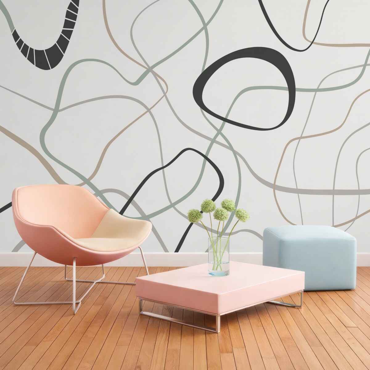 Fototapeta Abstrakcyjne okrągłe kręgi.