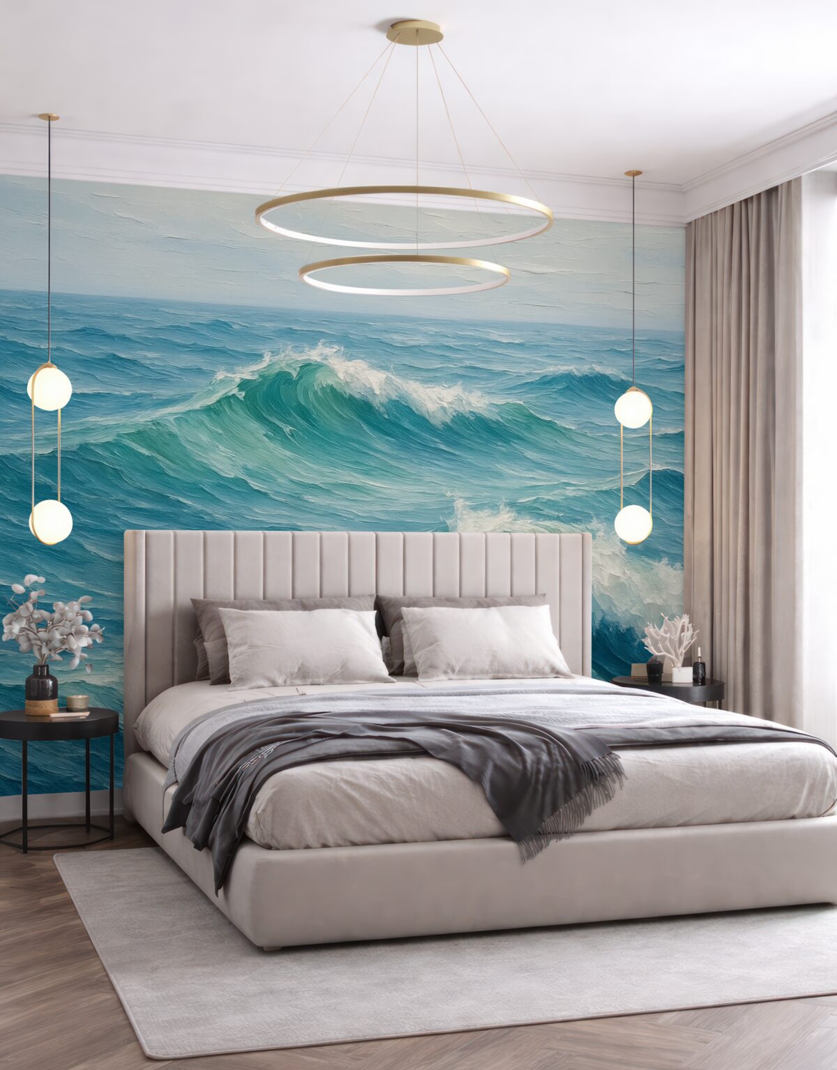 Fototapeta Ilustracja naśladująca ocean.