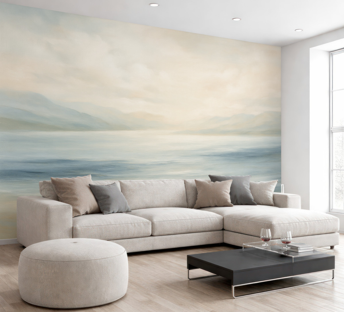 Fototapeta Prosty krajobraz nadmorski.