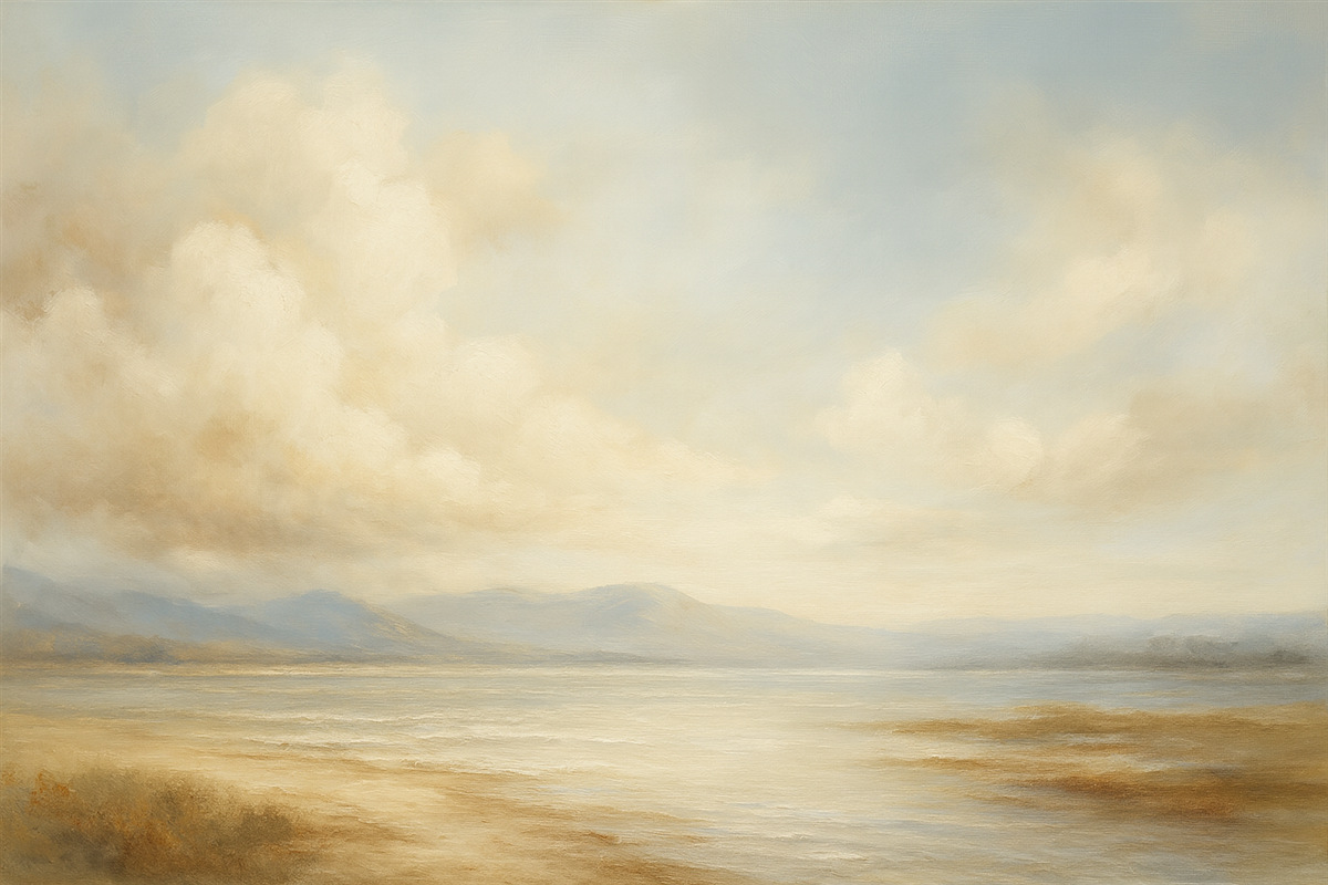 Fototapeta Pejzaż w cichej tonacji.