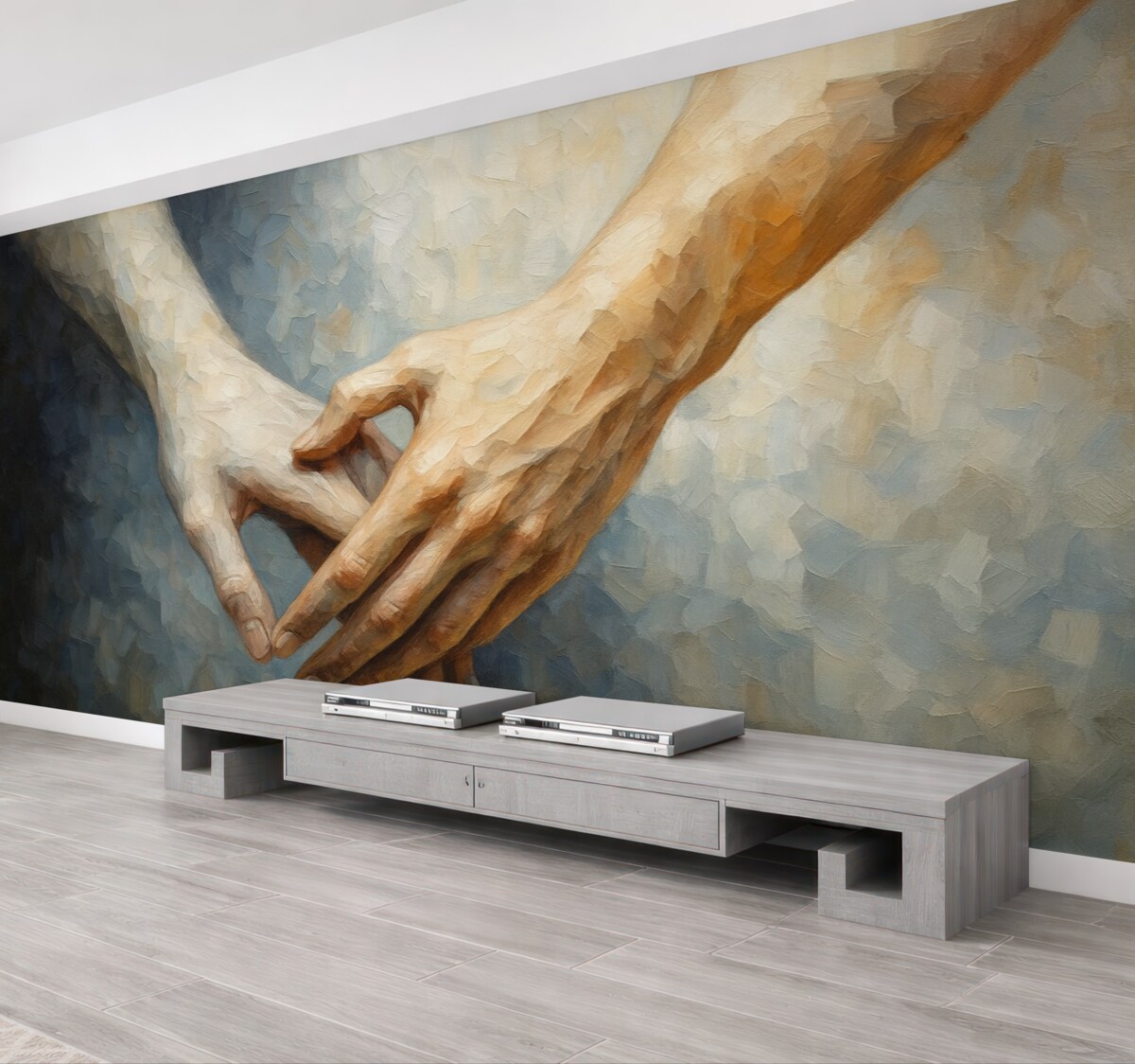 Fototapeta Obraz nawiązujący do dłoni.