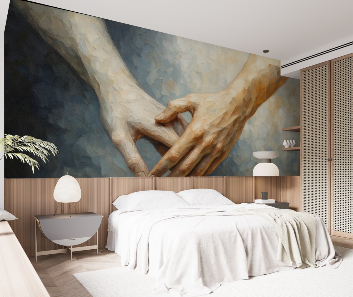 Fototapeta Obraz nawiązujący do dłoni.