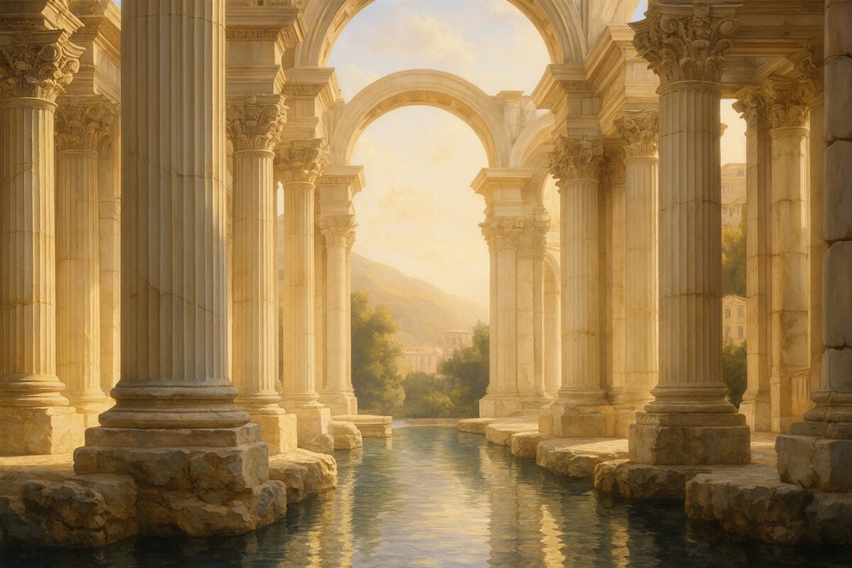 Fototapeta Kolumny z czasów starożytnych.