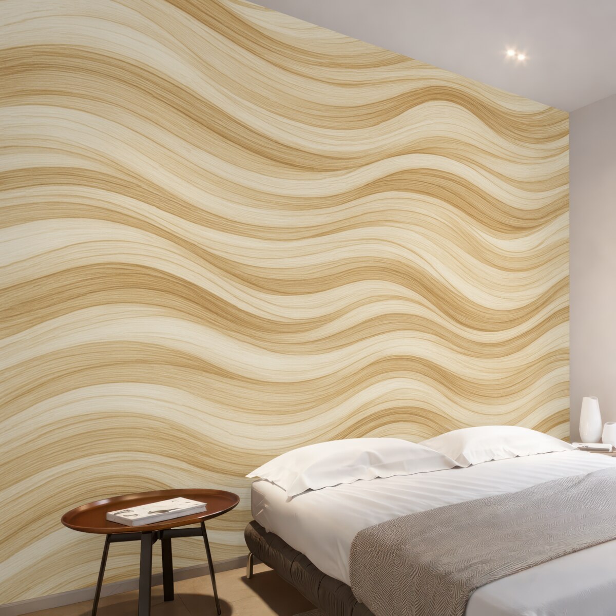 Fototapeta Gładkie faliste piony.