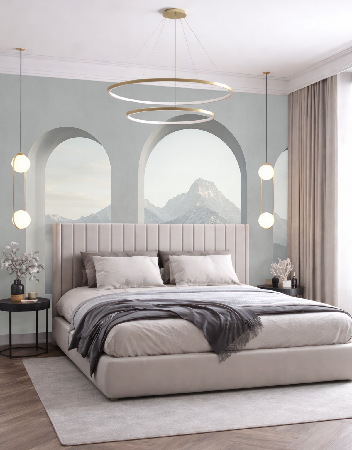 Fototapeta Jasny widok za łukiem.