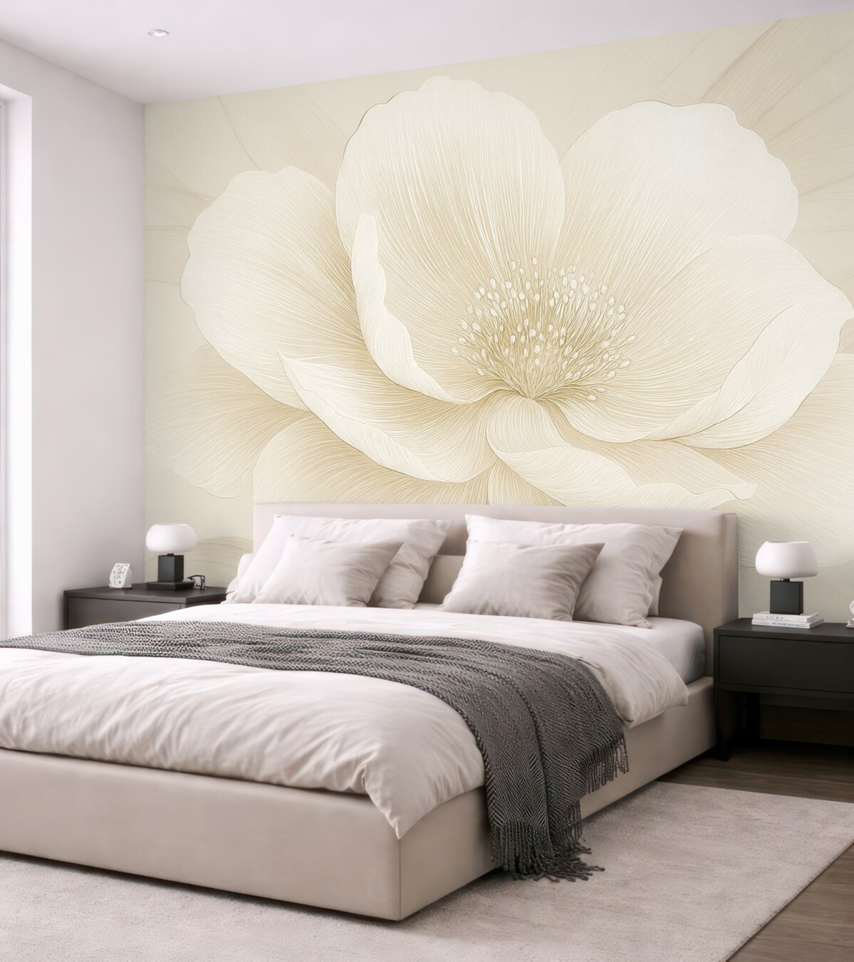 Fototapeta Zmalowany wielki kwiat.