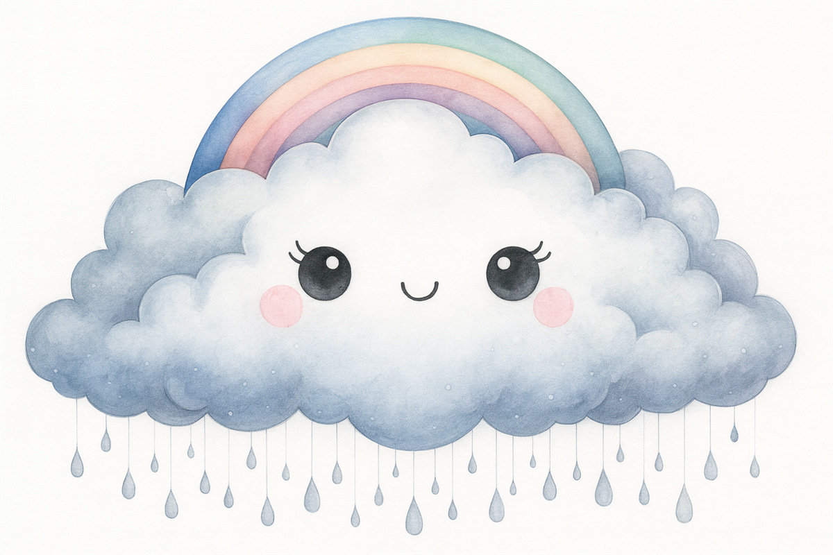 Fototapeta Tęczowa chmura.