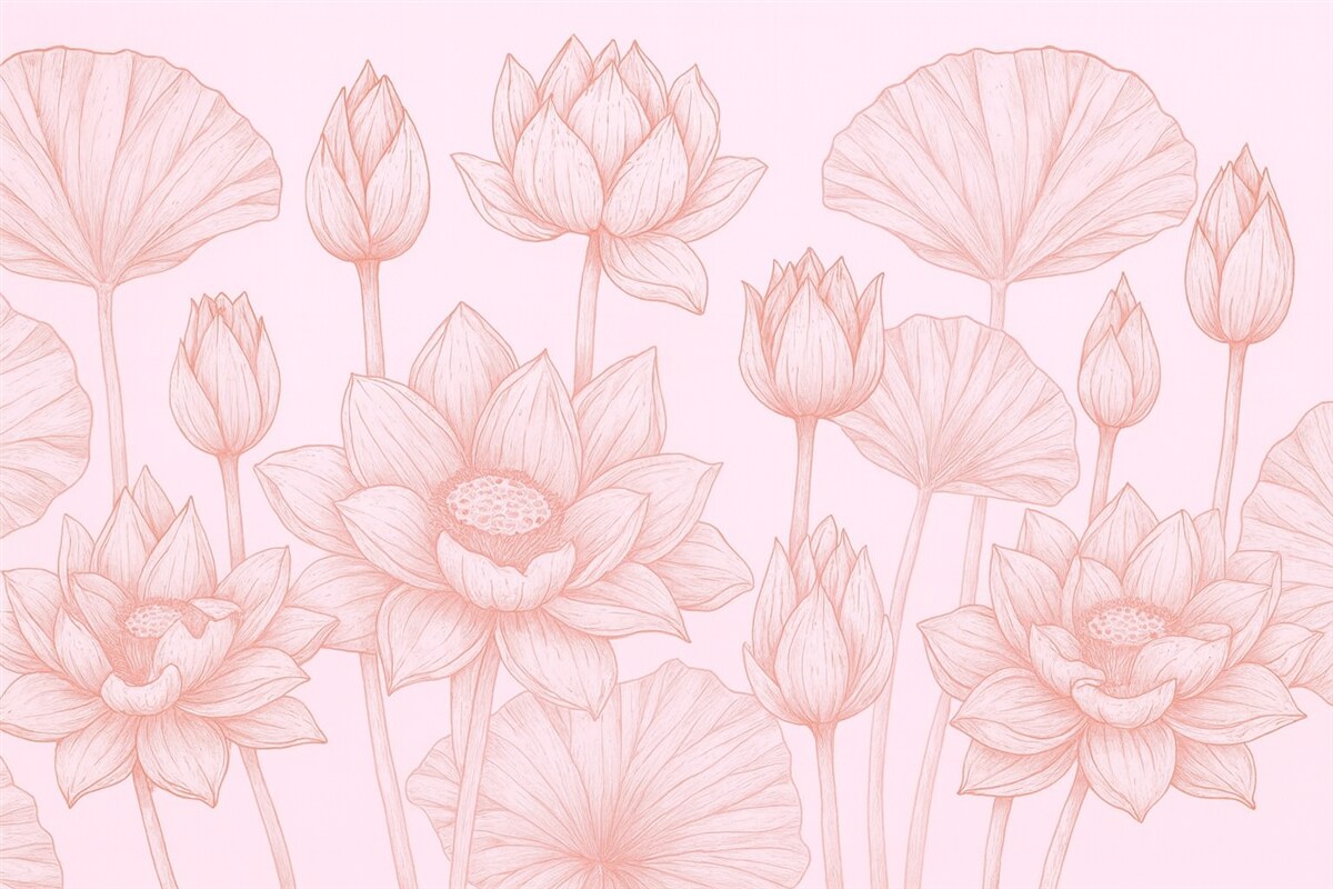 Fototapeta Wielkie kwiaty w kolorach różu.