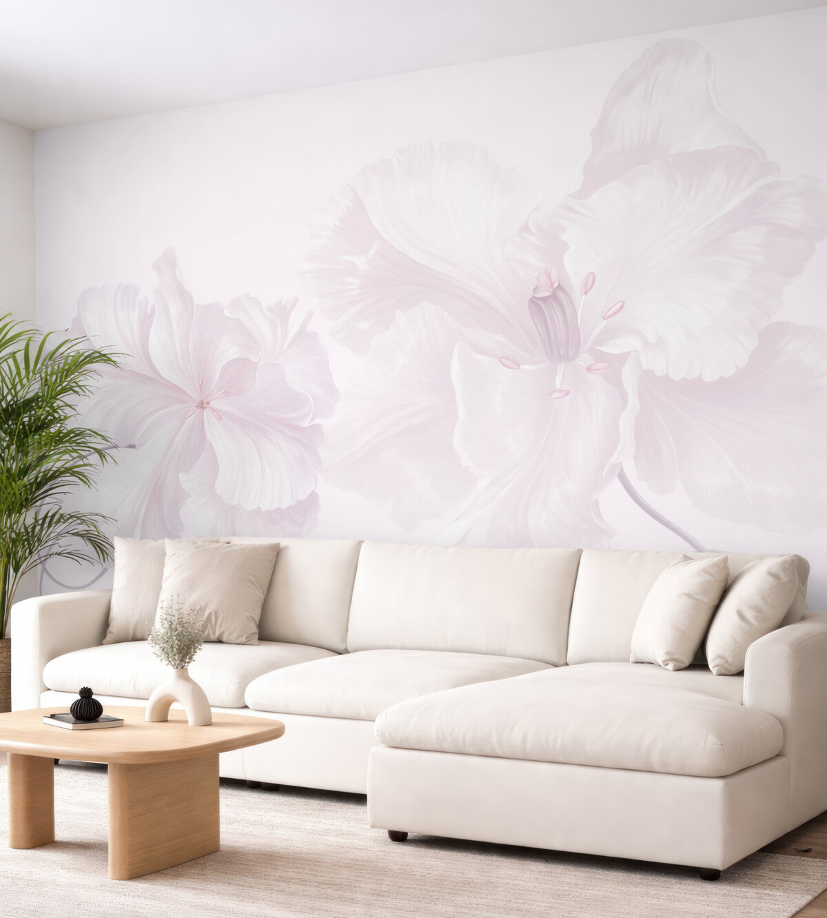 Fototapeta spore różowe kwiaty