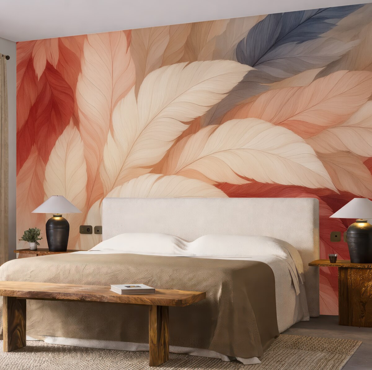 Fototapeta Pióra o subtelnych profilach