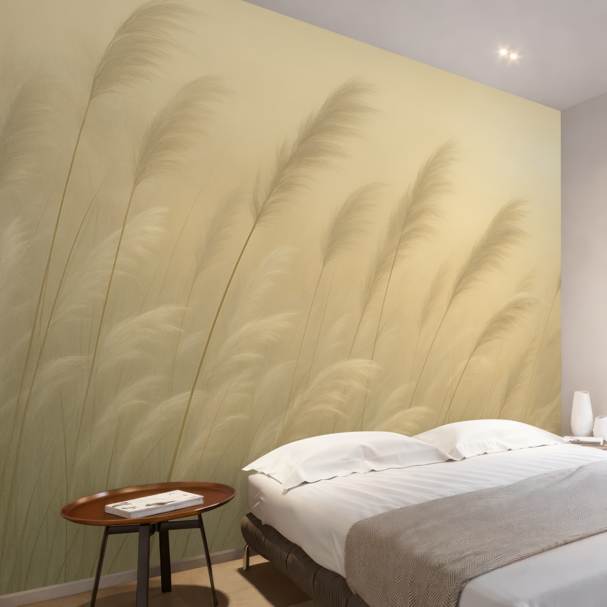 Fototapeta Wyschnięta trawa w odcieniach sepii.