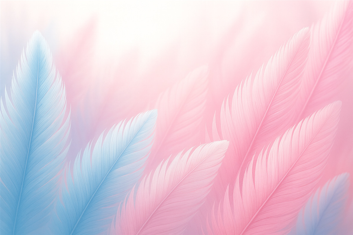 Fototapeta Pióra objętościowe.