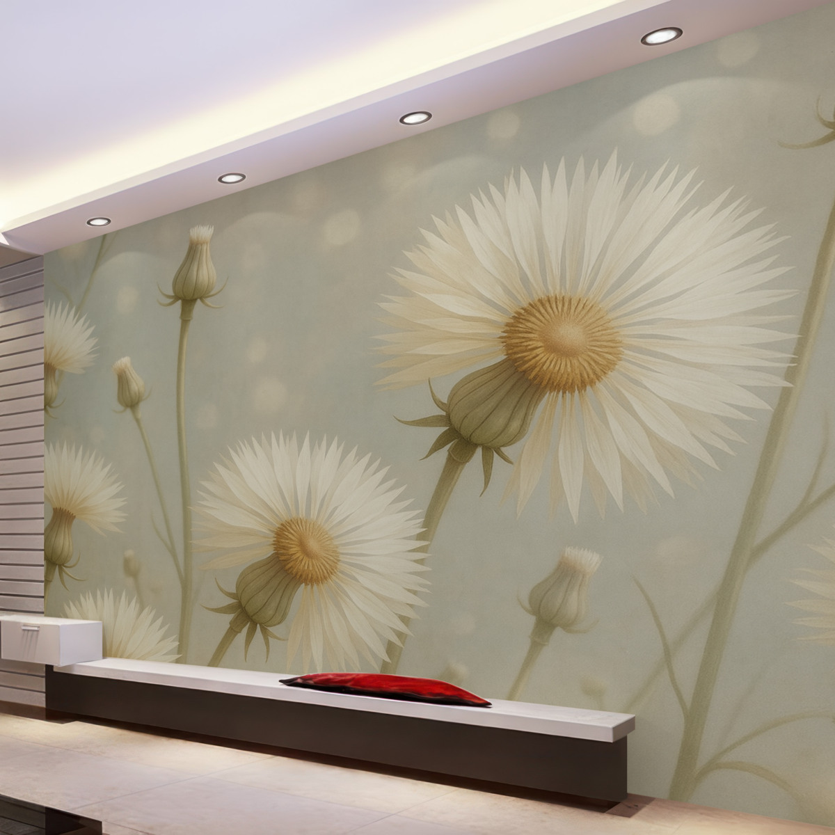 Fototapeta Malowane, przewiewne mleczki.