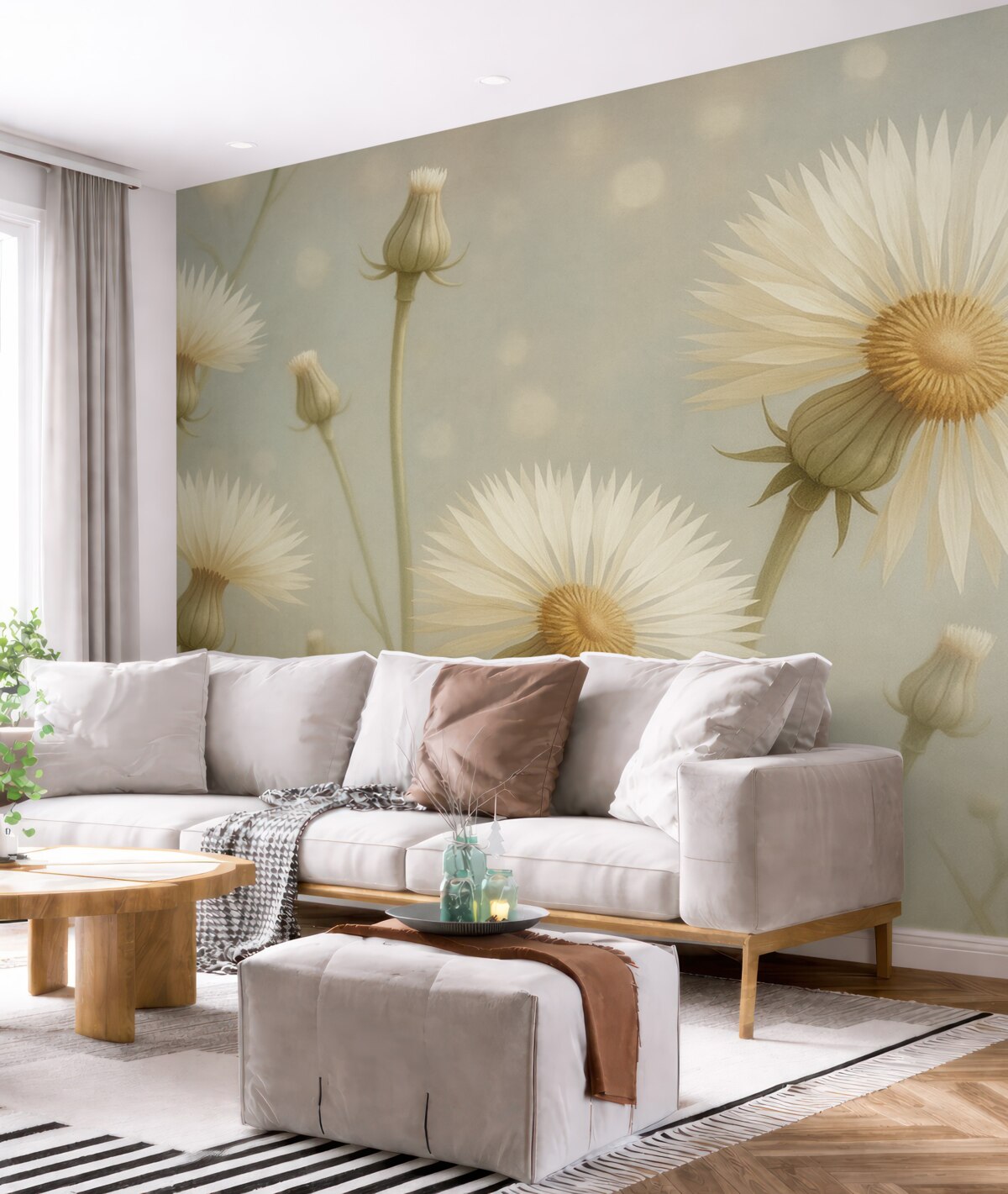 Fototapeta Malowane, przewiewne mleczki.