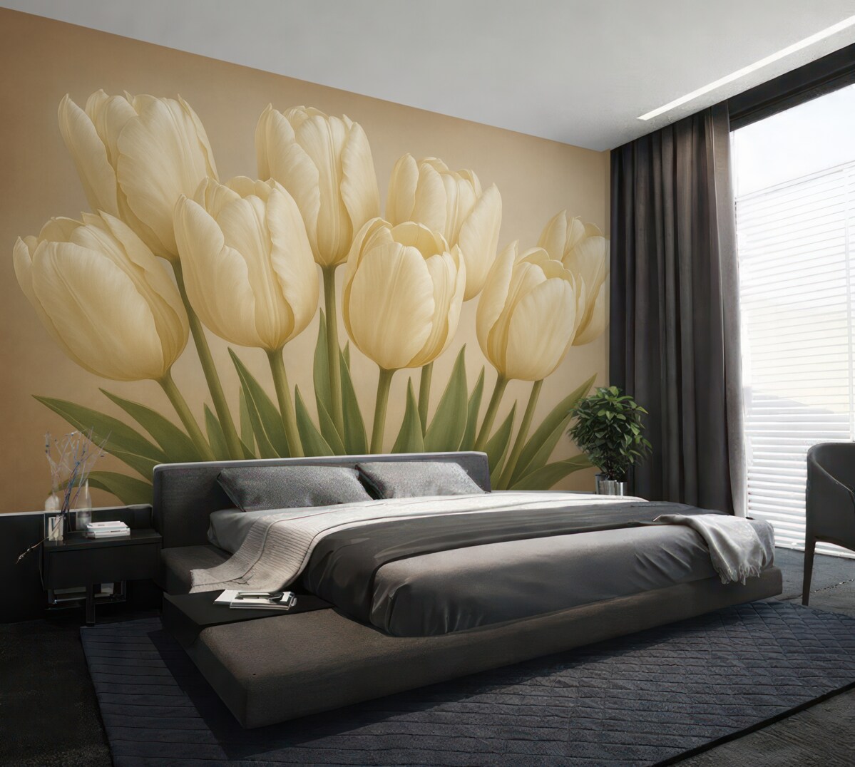 Fototapeta Subtelny bukiet tulipanów.