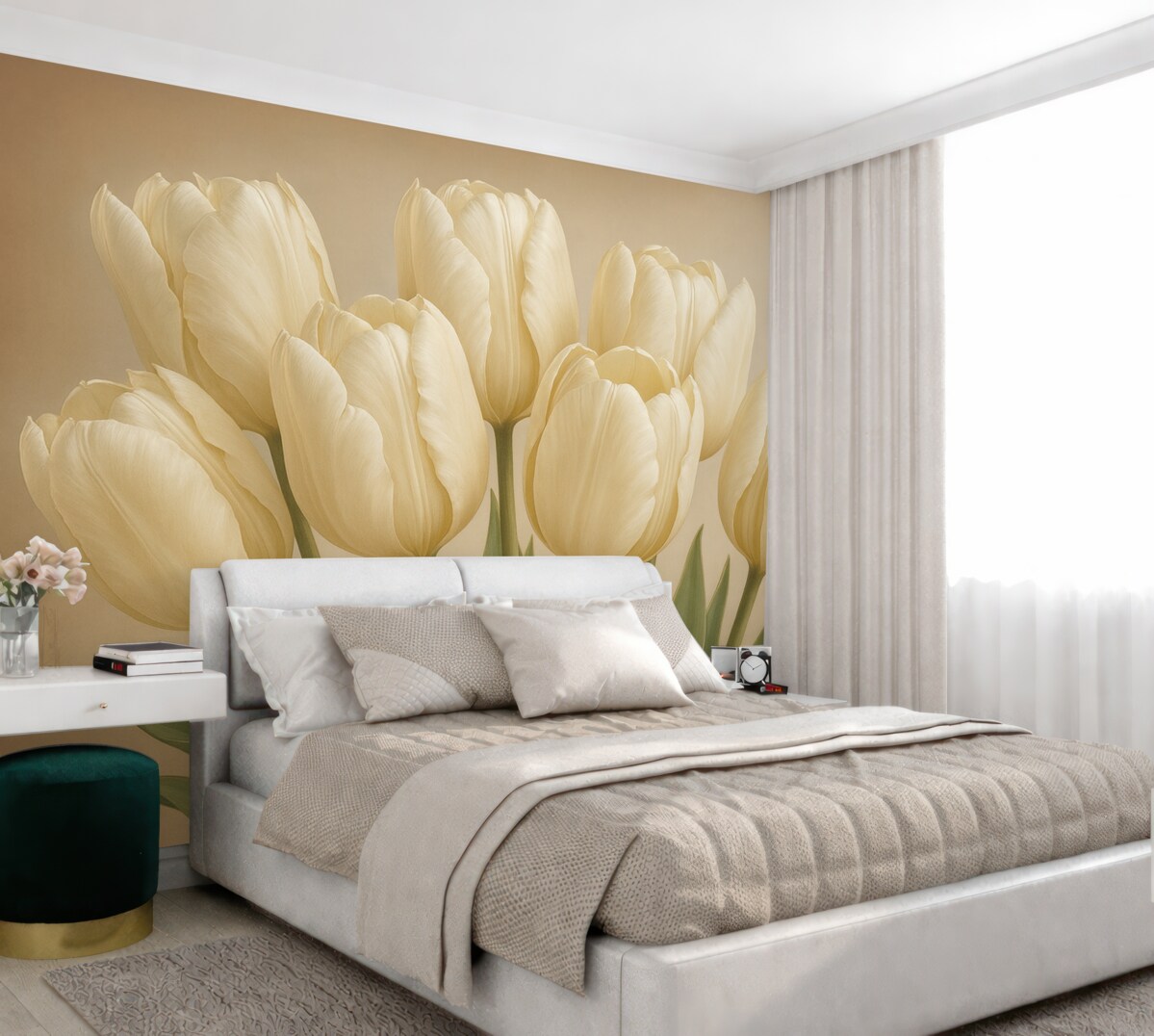 Fototapeta Subtelny bukiet tulipanów.