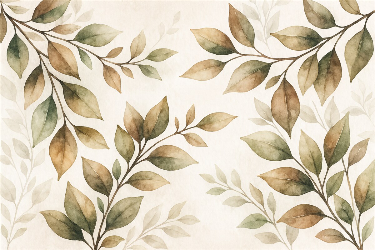 Fototapeta wielkie gałęzie z brązowymi liśćmi