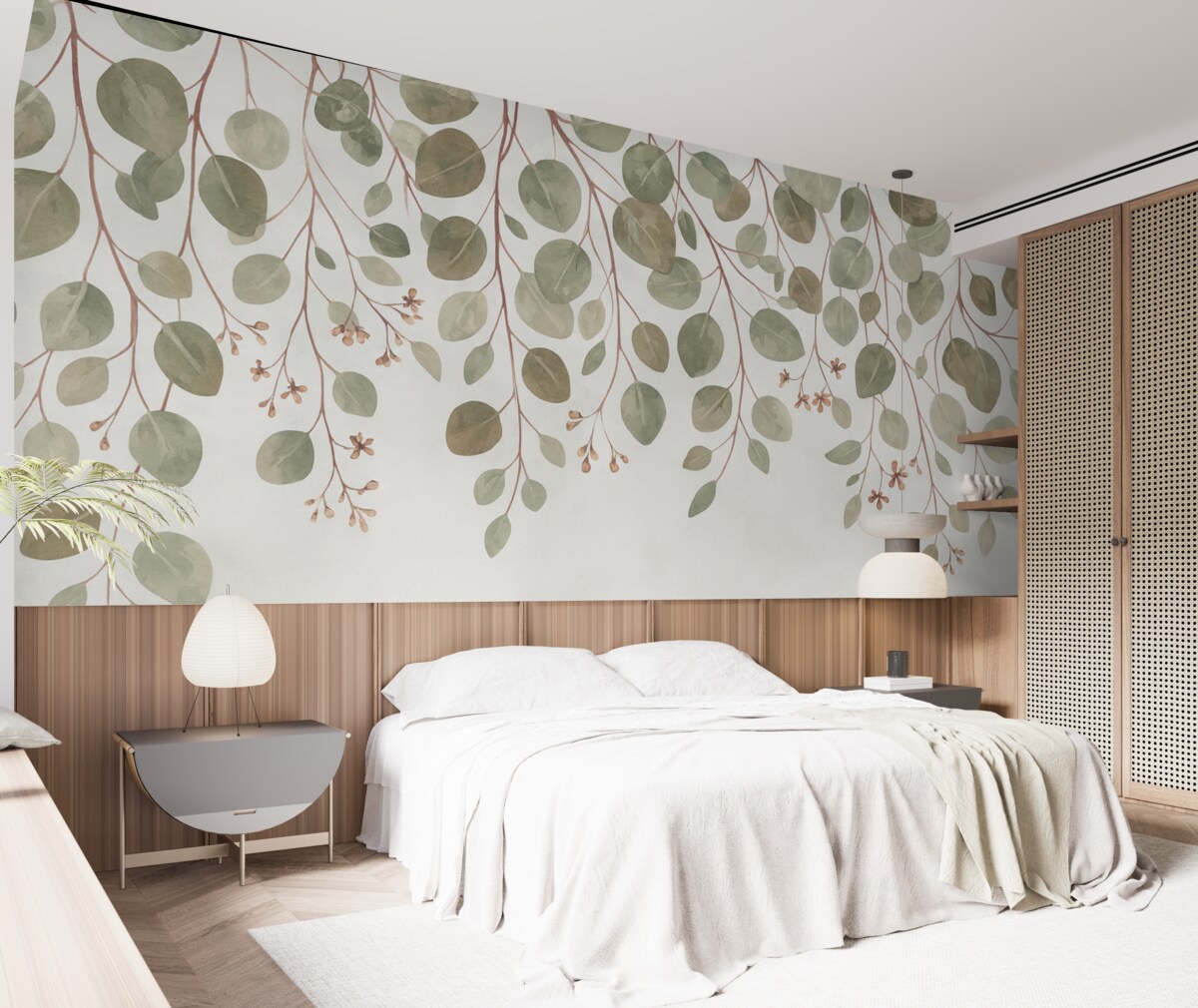 Fototapeta Liście na szczycie.