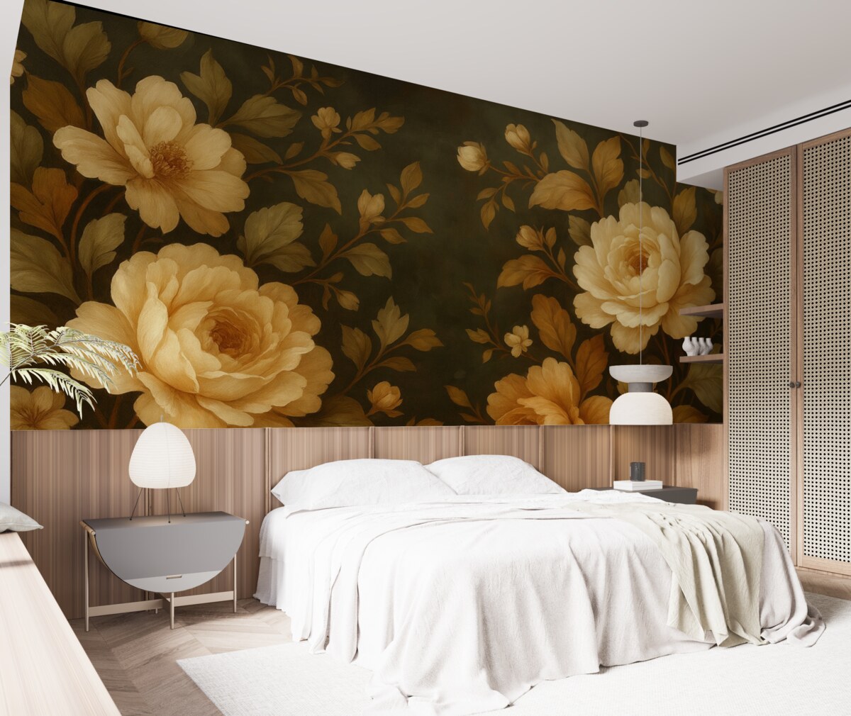 Fototapeta Urokliwy bukiet na ciemnym tle.