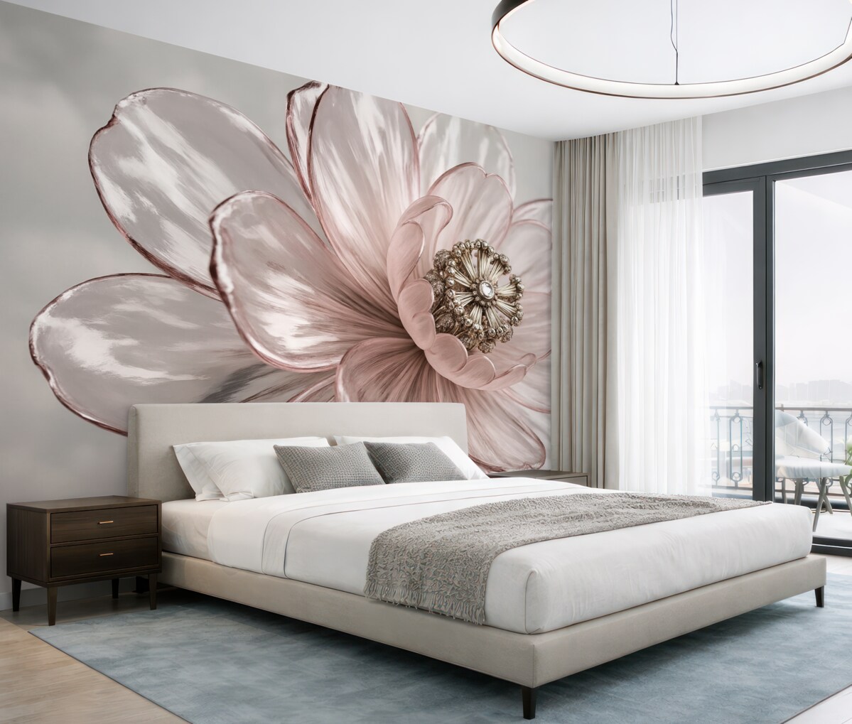 Fototapeta Przezroczysty wspaniały kwiat.