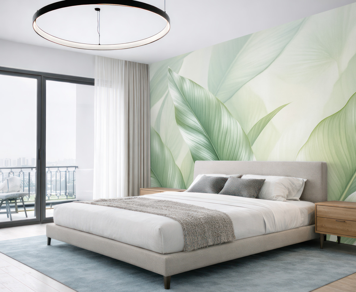 Fototapeta Wielkie zielone liście.