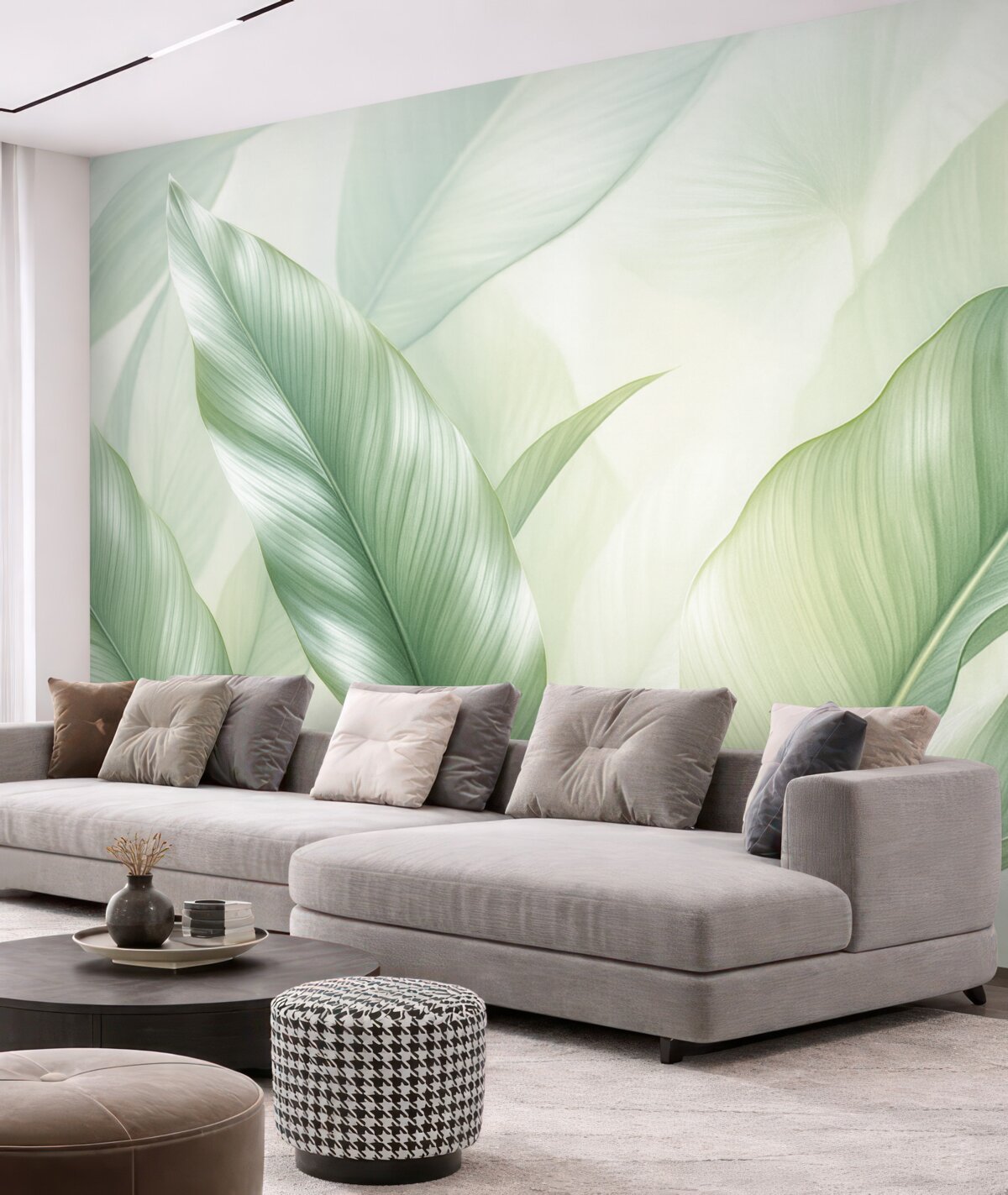 Fototapeta Wielkie zielone liście.