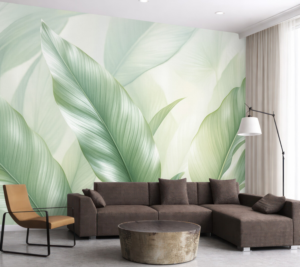 Fototapeta Wielkie zielone liście.