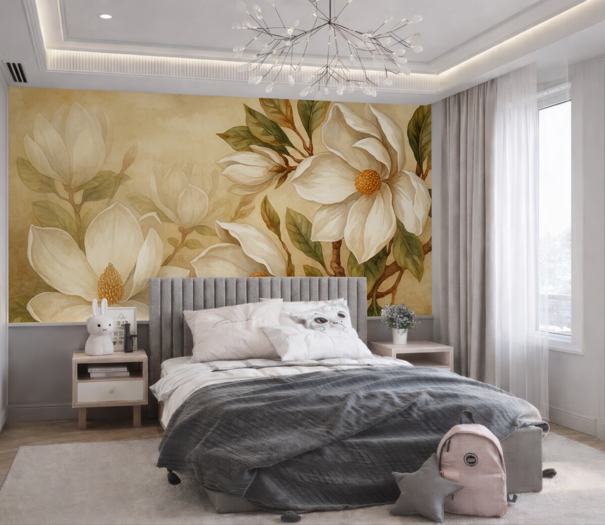 Fototapeta Magnolie na delikatnym tle.