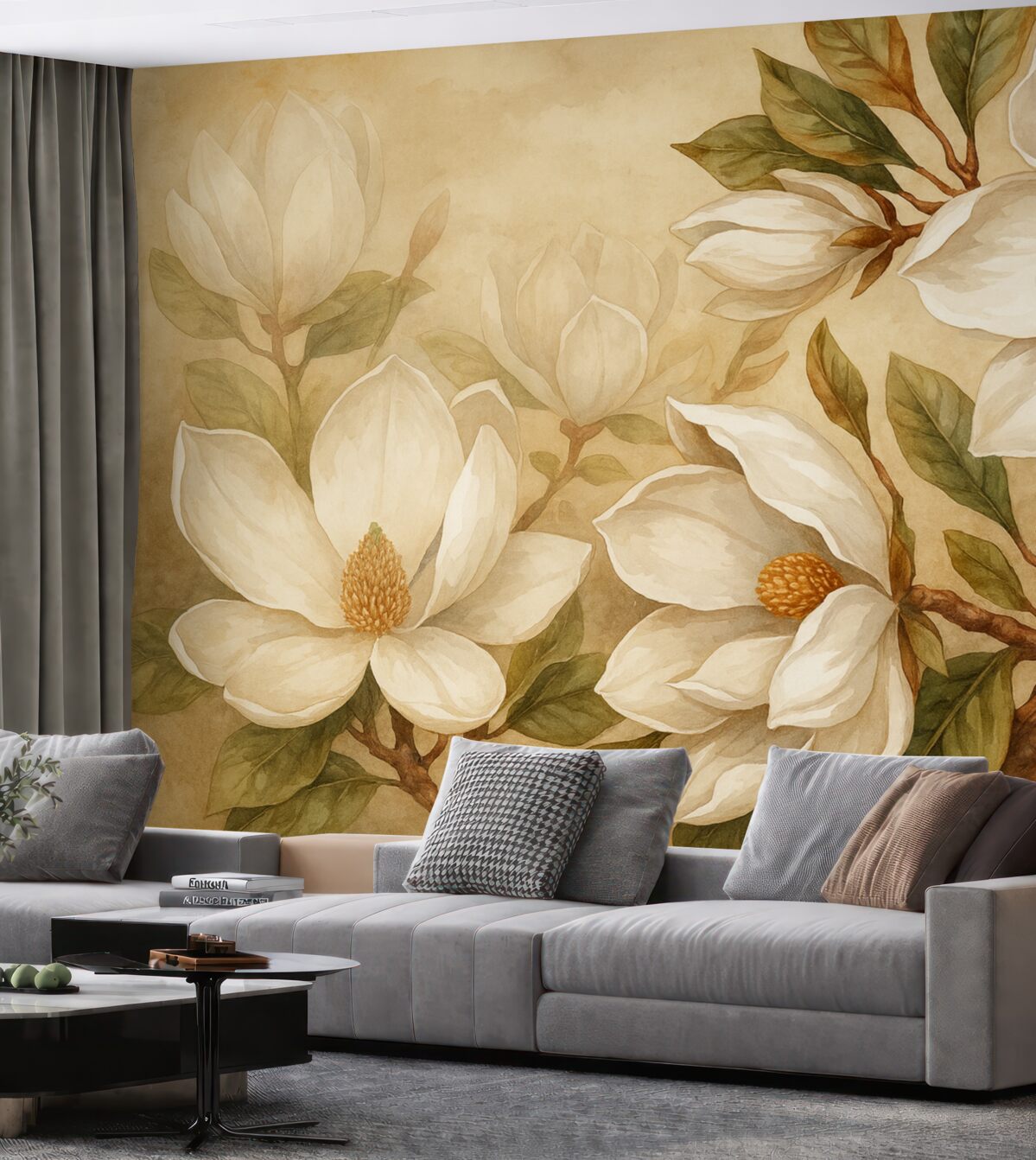 Fototapeta Magnolie na delikatnym tle.