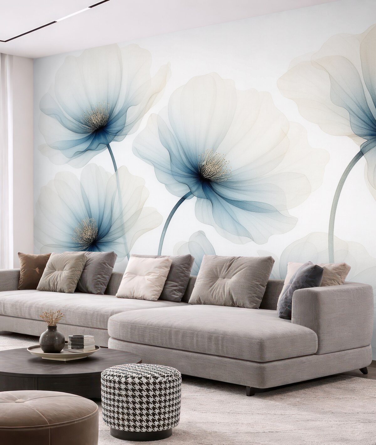 Fototapeta Przezroczyste florystyczne kompozycje.