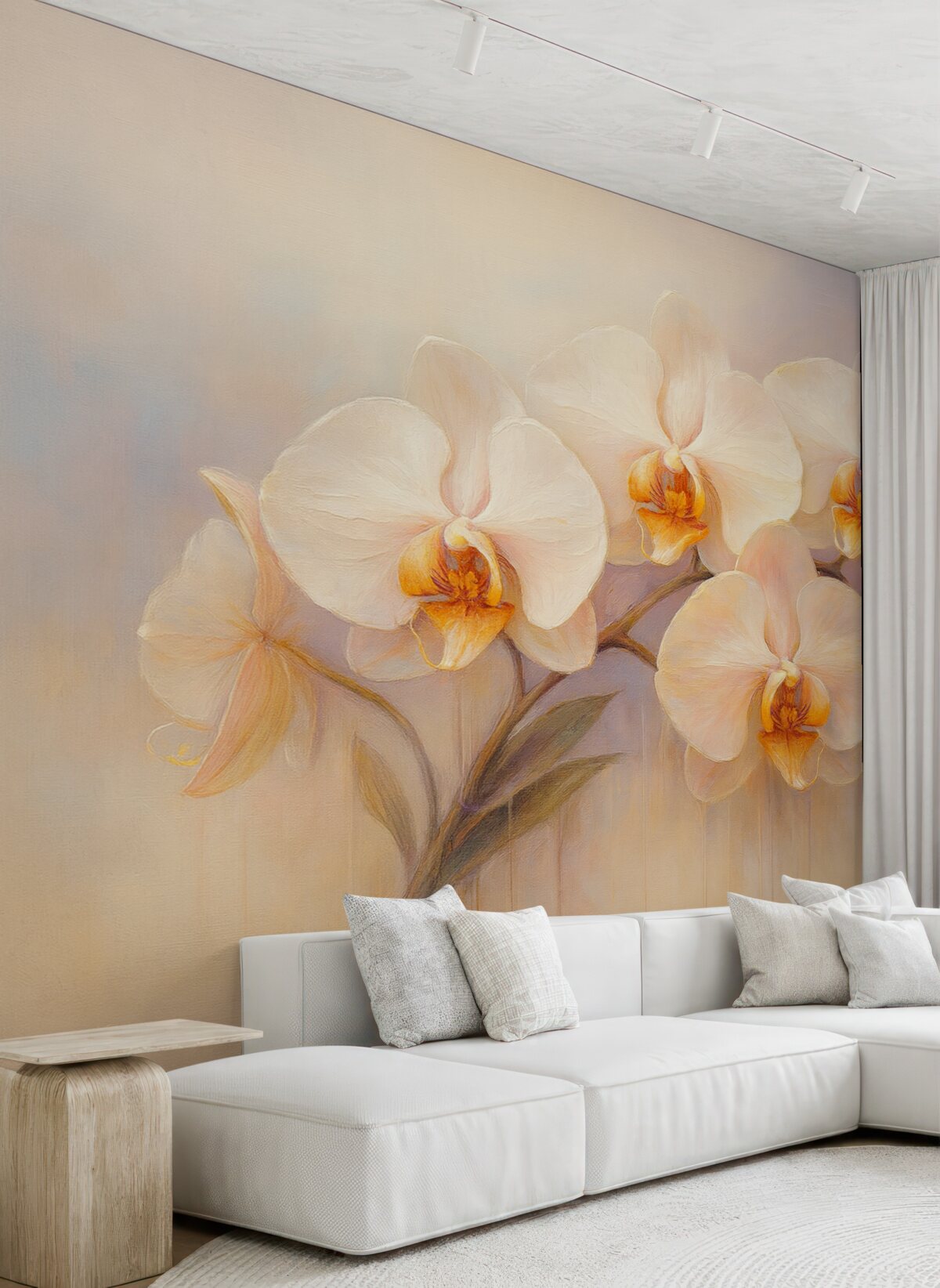 Fototapeta Obraz naśladujący gałązkę orchidei.