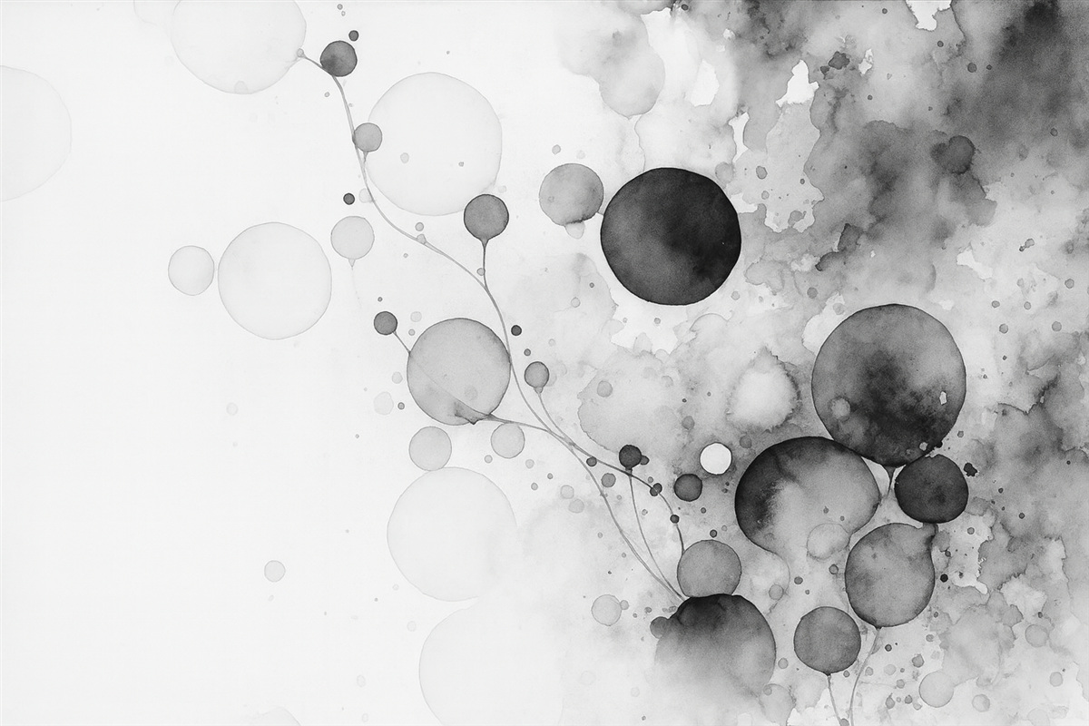 Fototapeta Plamki przypominające wilgotną akwarelę.