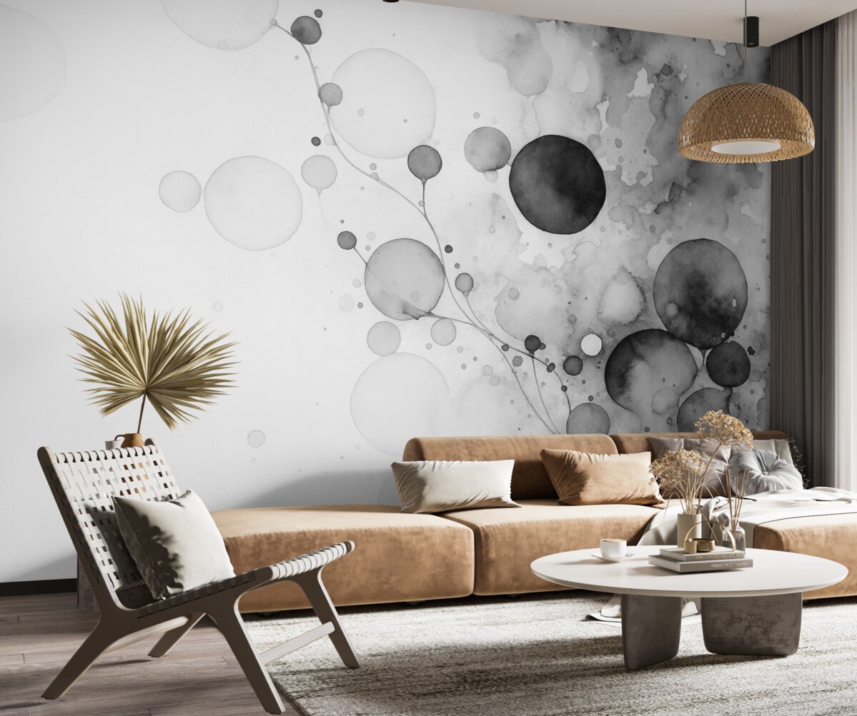 Fototapeta Plamki przypominające wilgotną akwarelę.