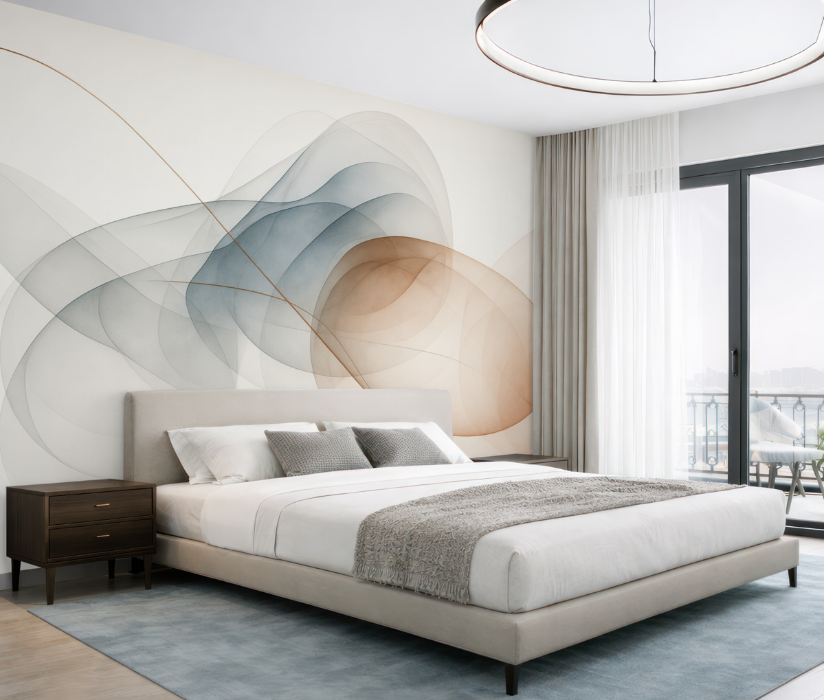 Fototapeta Abstrakcja linii oraz plam.