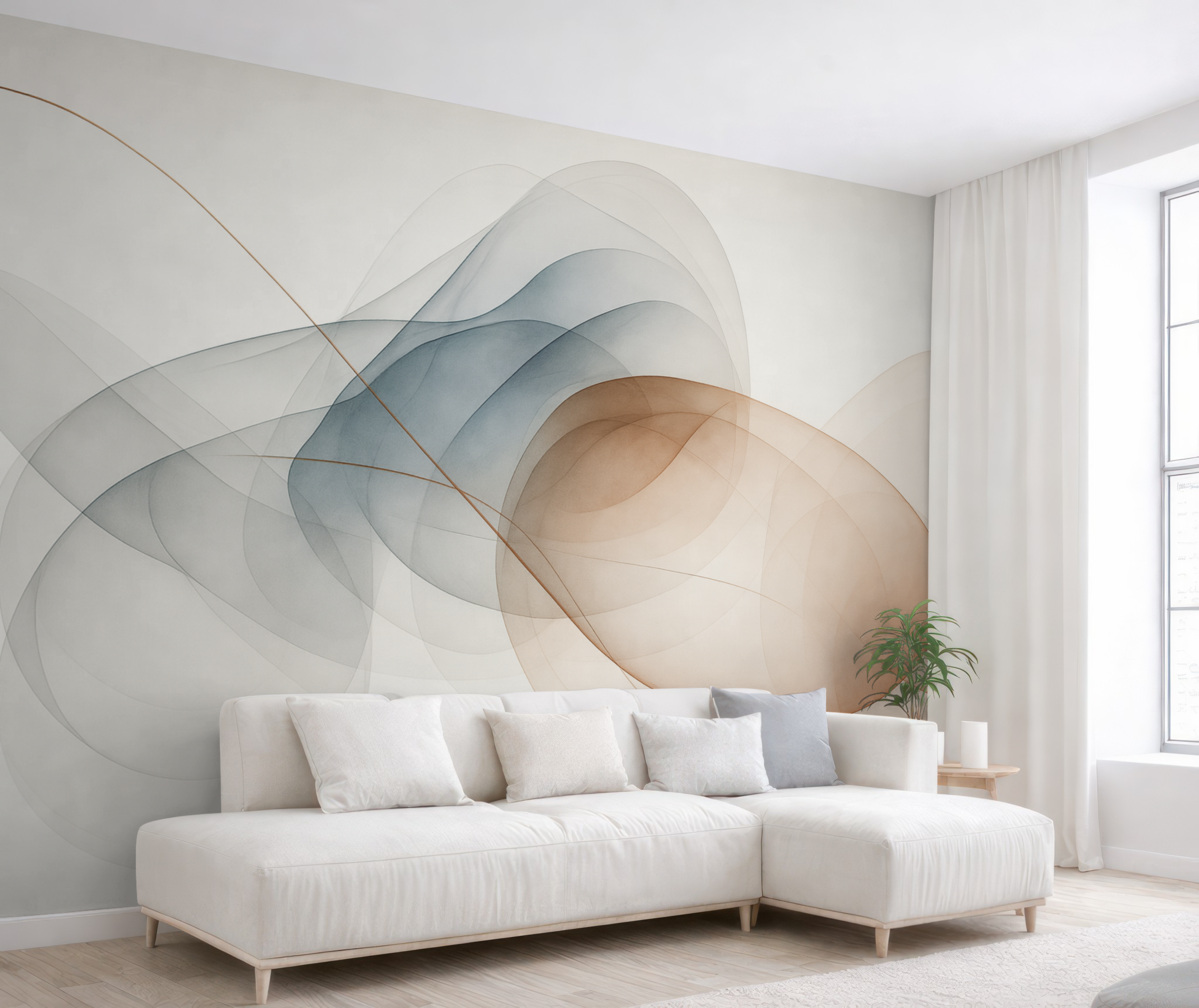 Fototapeta Abstrakcja linii oraz plam.