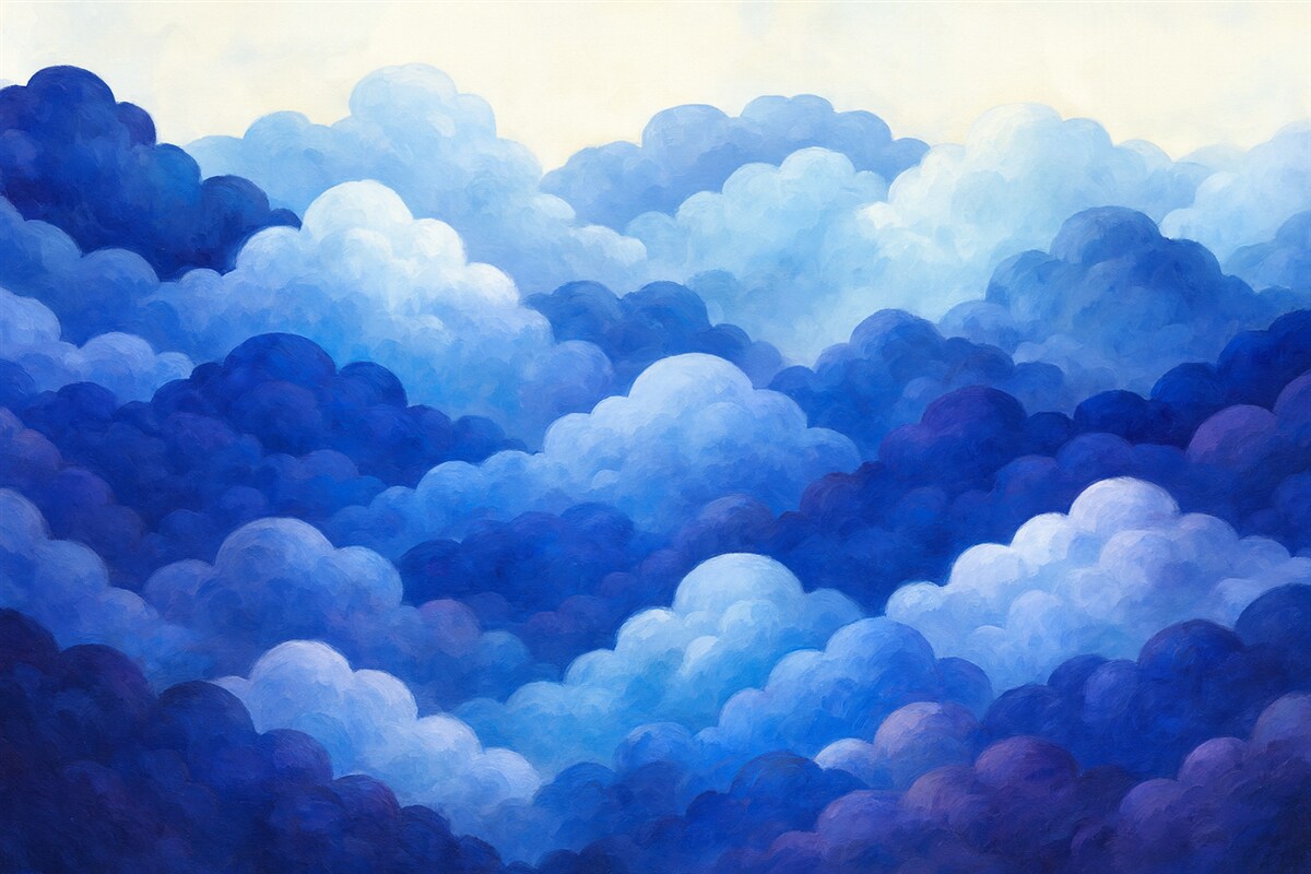 Fototapeta Fale niebiańskie.