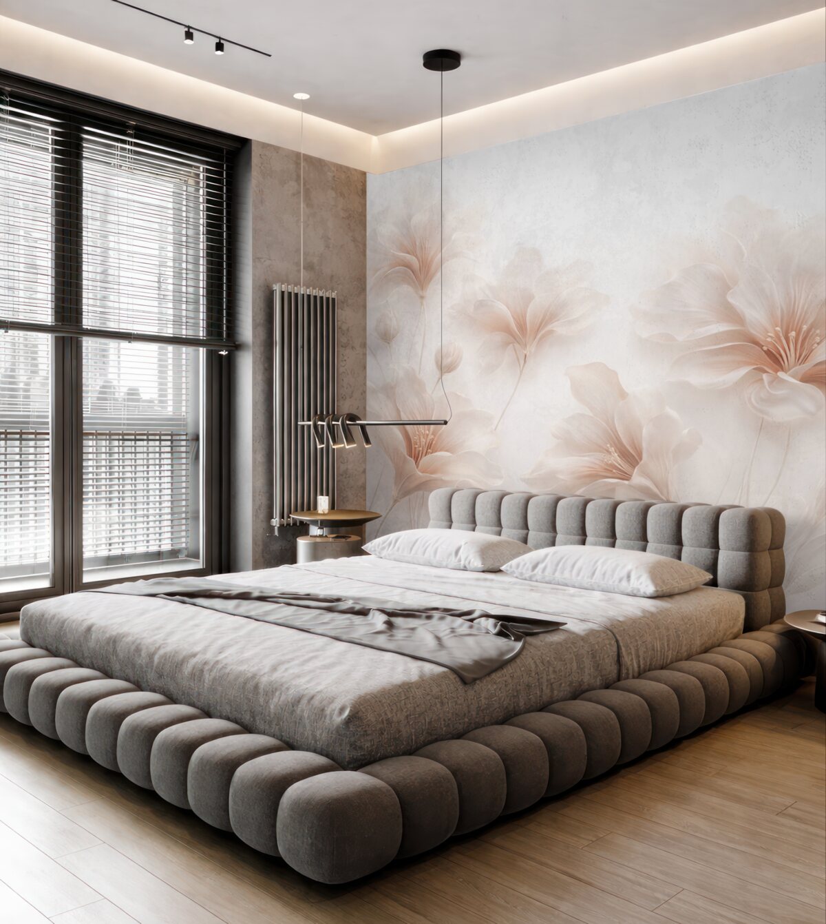 Fototapeta Stylowe kwiaty w delikatnych odcieniach.