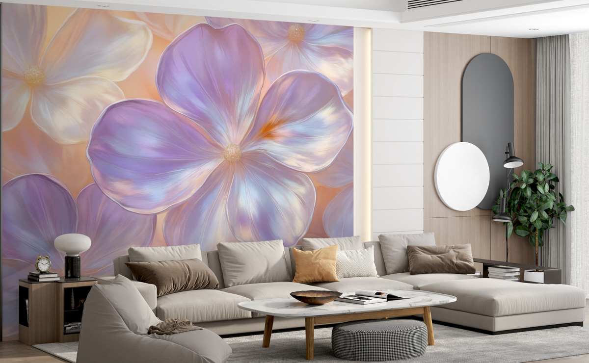 Fototapeta śliczne perłowe kwiaty