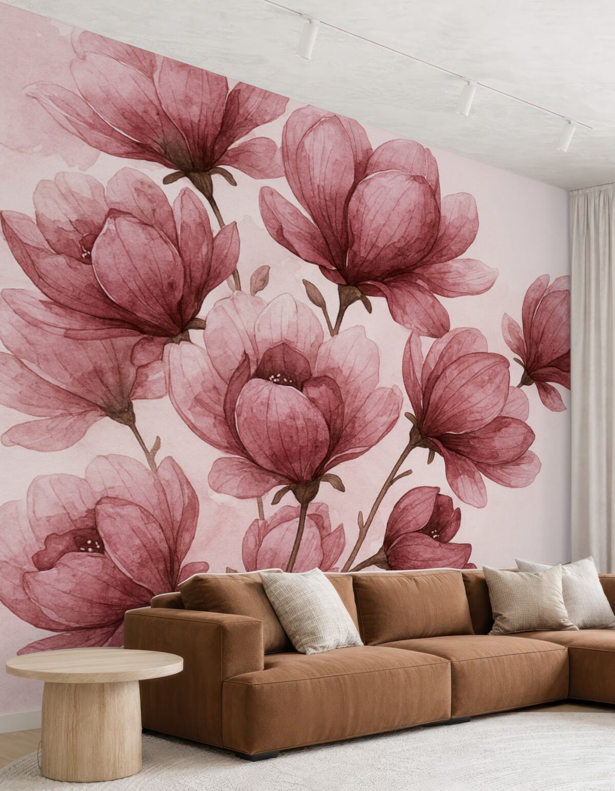 Fototapeta obfite różowe kwiaty