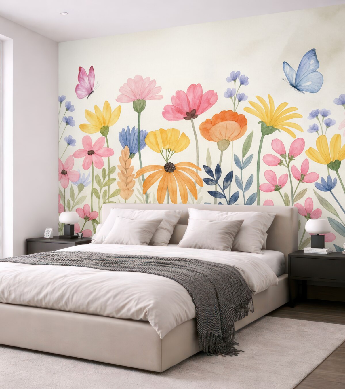 Fototapeta wyraźne dzikie kwiaty