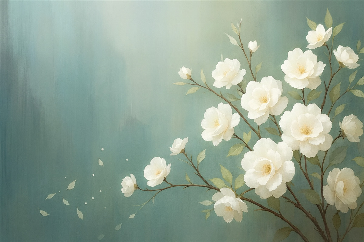 Fototapeta Kwiaty na konarze.