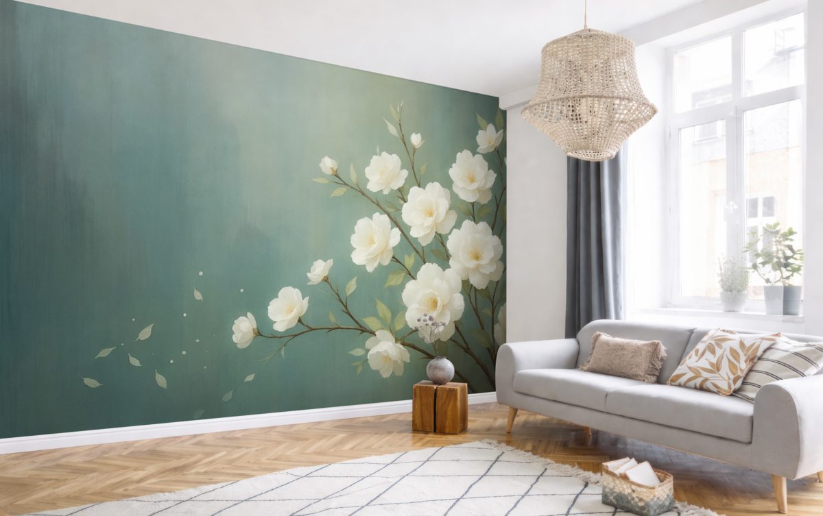 Fototapeta Kwiaty na konarze.