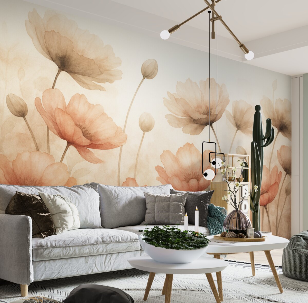 Fototapeta Maki ponad górami.